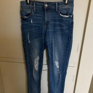 High Waisted Ripped Jeans